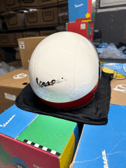 VESPA KIRMIZI BEYAZ VJ ORJİNAL KASK