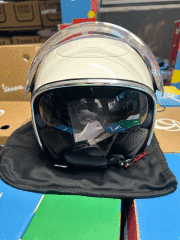 VESPA KIRMIZI BEYAZ VJ ORJİNAL KASK