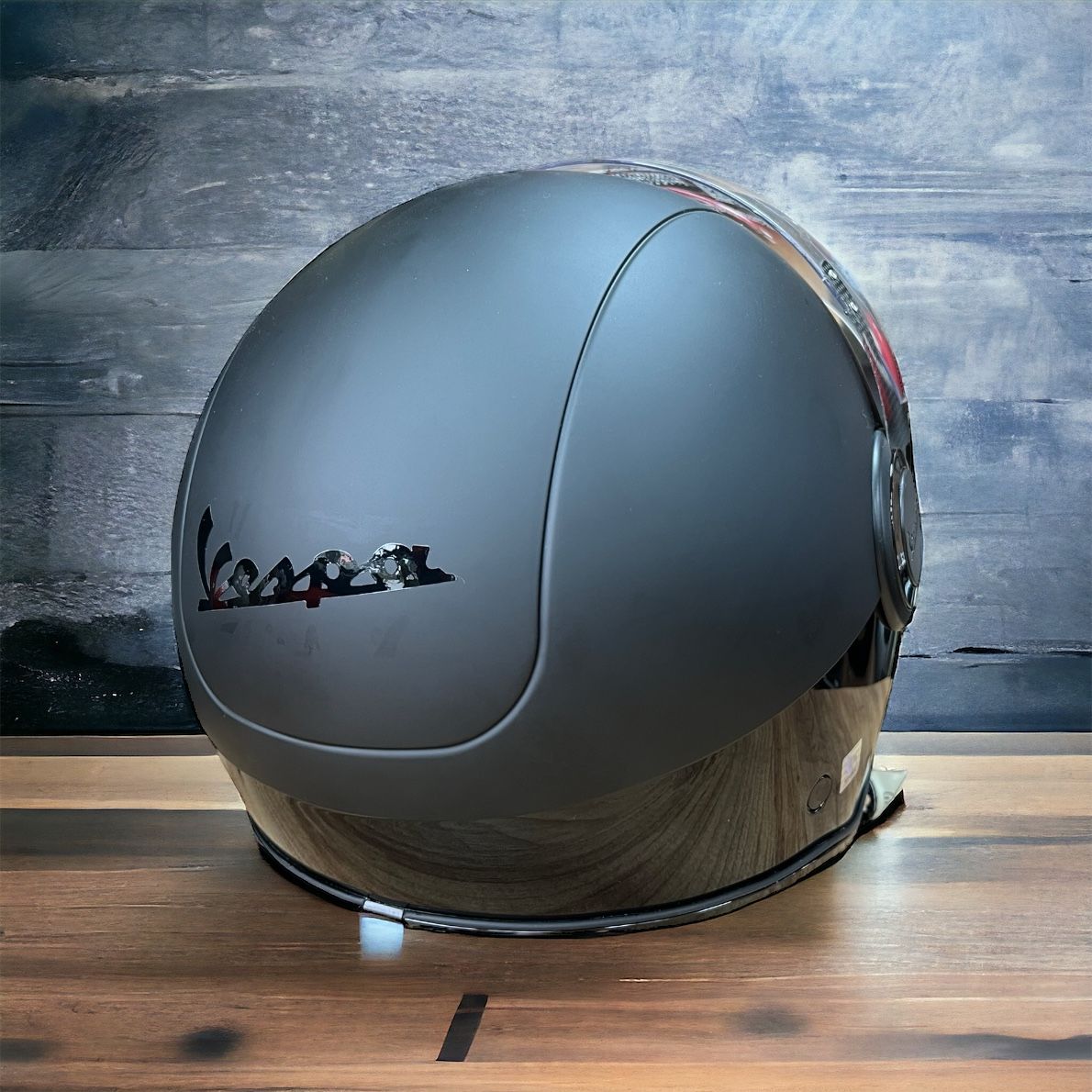 VESPA VJ NOTTE KASK SİYAH ( DOUBLE BLACK)