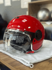 VESPA KASK ARGENTARİO KIRMIZI YENİ MODEL