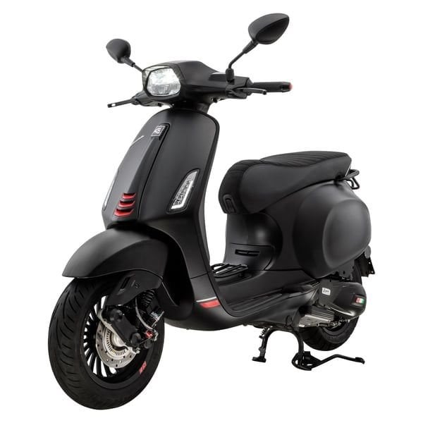 VESPA SPRİNT VE PRİMAVERA KISA SPOR AYNA TAKIMI PARLAK SİYAH NOTTE