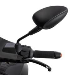 VESPA SPRİNT VE PRİMAVERA KISA SPOR AYNA TAKIMI PARLAK SİYAH NOTTE