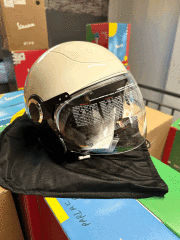 VESPA LACİVERT BEYAZ VJ ORJİNAL KASK