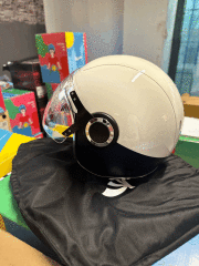 VESPA LACİVERT BEYAZ VJ ORJİNAL KASK