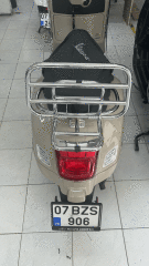VESPA GTS VE GTV ARKA PORTBAGAJ KROM