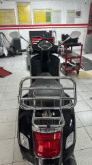 VESPA GTS VE GTV ARKA PORTBAGAJ KROM