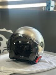 VESPA KASK VİSOR MODELİ YENİ DEC GÜMÜŞ KROM