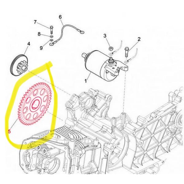 VESPA PRİMAVERA VE SPRİNT BÜYÜK MARŞ DİŞLİSİ