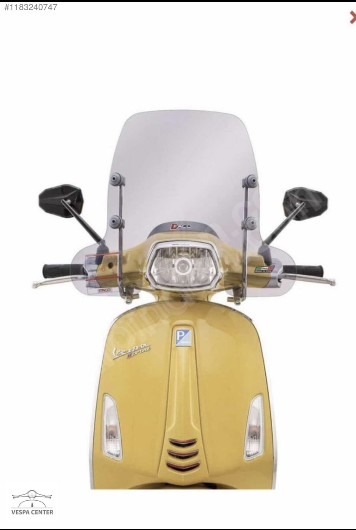 VESPA SPRİNT ÖN CAM ORTA BOY