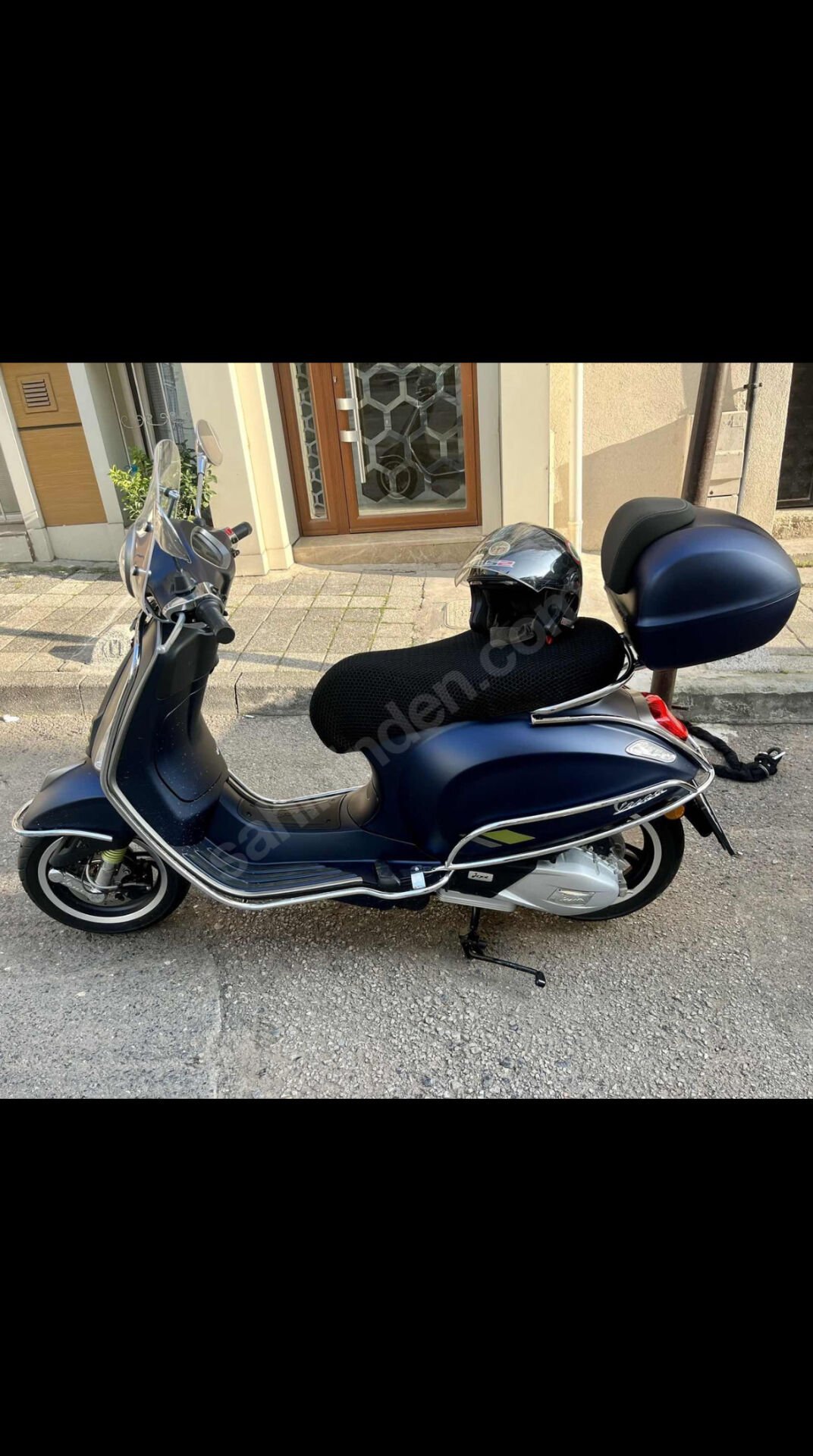 VESPA PRİMAVERA MAT LACİVERT TECH ÇANTA SETİ TOPCASE 2024