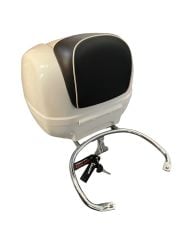 VESPA GTS ANAHTARSIZ BEYAZ SÜPER ÇANTA SETİ
