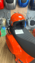 VESPA VİSOR KASK TURUNCU