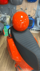 VESPA VİSOR KASK TURUNCU