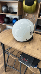 VESPA KASK VİSOR MODELİ YENİ PARLAK BEYAZ