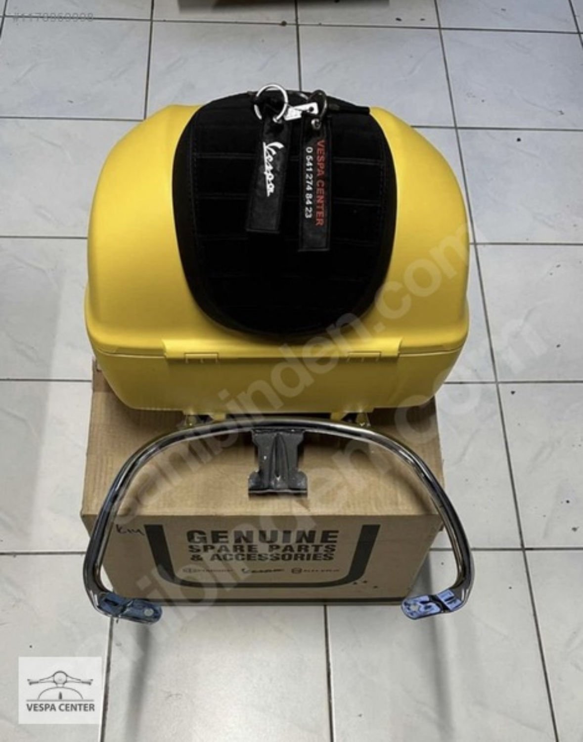 VESPA SPRİNT MAT SARI ÇANTA SETİ