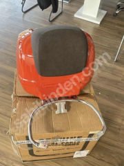 VESPA GTS ÇANTA TOPCASE SET OLARAK DEMIRLi TURUNCU ORANGE A11