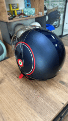 VESPA VİSOR KASK MODERNİST LACİVERT
