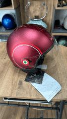 VESPA VİSOR KASK MODERNİST BORDO