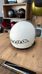 VESPA KASK VISOR İNTERKOM BLUETOOTH MAT BEYAZ
