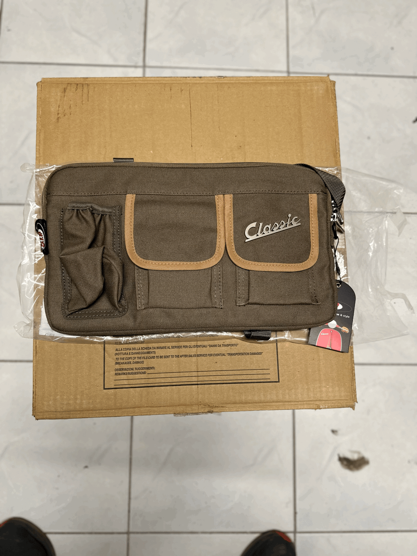 VESPA TORPİDO ÇANTASI SİP MARKA YEŞİL