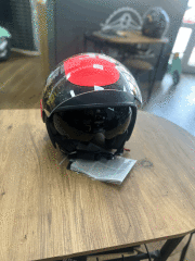 VESPA KIRMIZI SİYAH VJ KASK