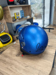 VESPA VİSOR MAT MAVİ KASK