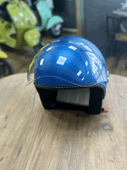 VESPA VİSOR MAT MAVİ KASK
