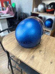 VESPA VİSOR MAT MAVİ KASK