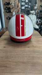 VESPA RACİNG SİXTİES  KASK BEYAZ / KIRMIZI