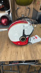 VESPA RACİNG SİXTİES  KASK BEYAZ / KIRMIZI