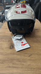 VESPA RACİNG SİXTİES  KASK BEYAZ / KIRMIZI