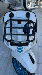 VESPA PRİMAVERA VE SPRİNT ÖN PORT BAGAJ PARLAK SİYAH